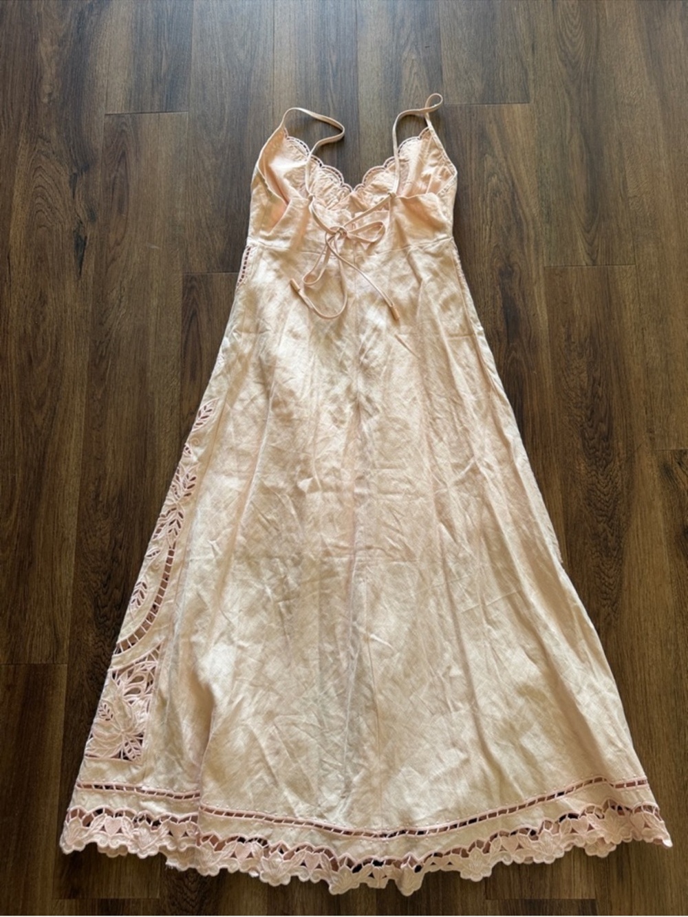 Farm Rio Richelieu Linen Slip Midi Dress - Picture 3 of 5